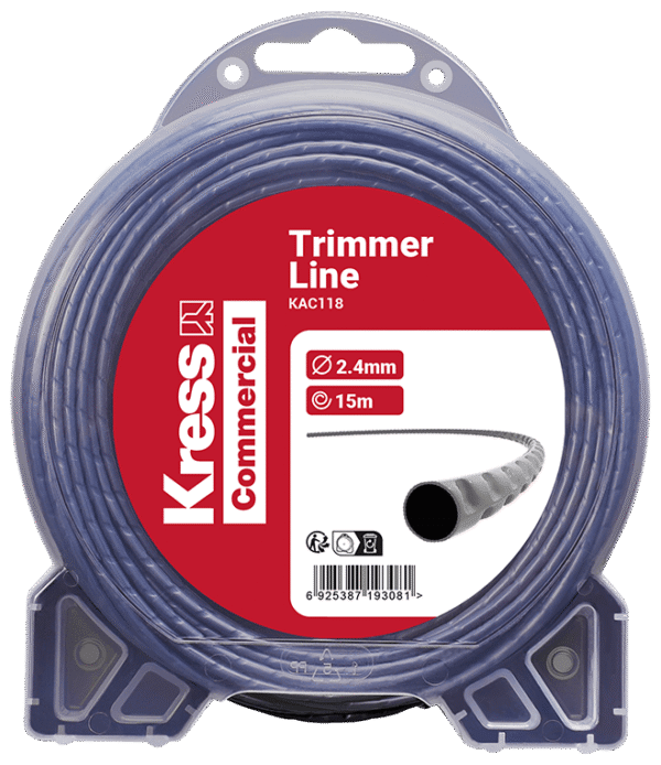 15 m lange trimmerdraad met een diameter van 2,4 mm - KAC118