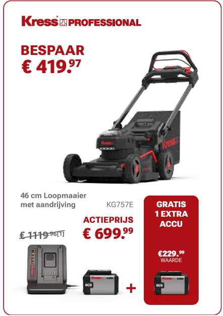 KG757 grasmaaier met aandrijving