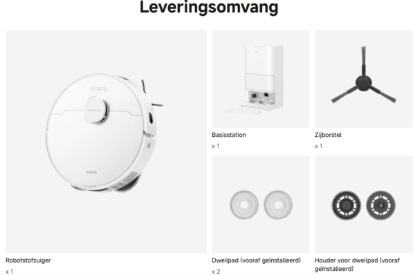 Inhoud van de doos bij levering van E30 Ultra