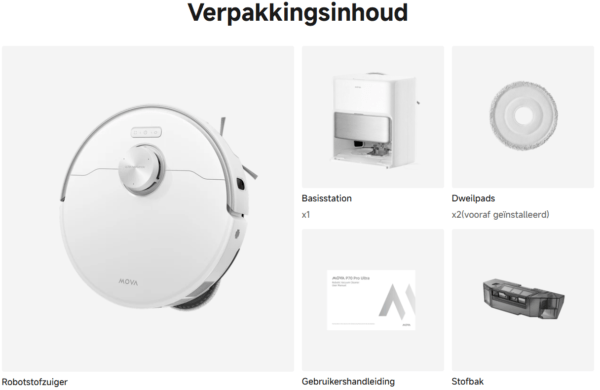 Mova P70 Pro Ultra robotstofzuiger