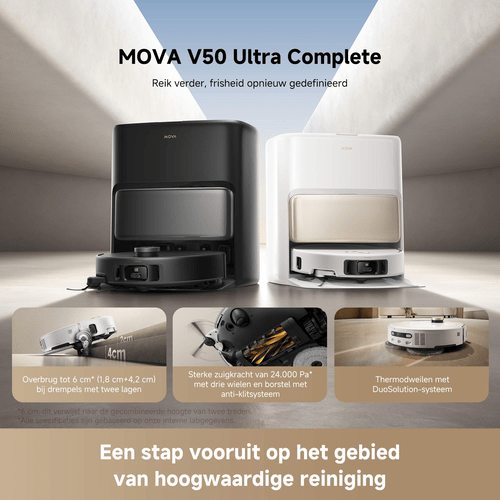 Mova V50 Ultra Complete robotstofzuiger