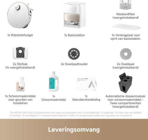 Mova V50 Ultra Complete robotstofzuiger